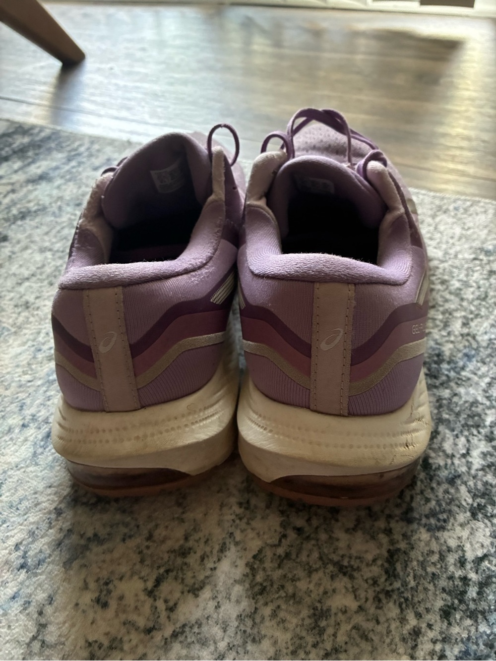 ASICS Women's Light Purple Lace-Up Running Sneakers - Picture 4 of 9